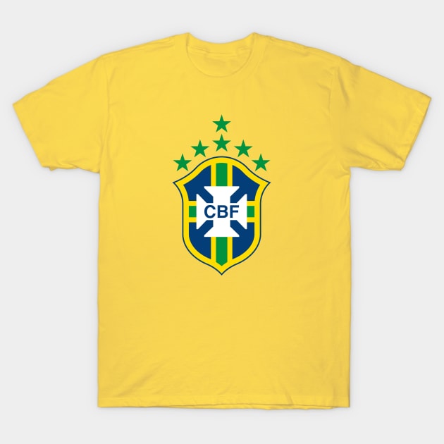 Brazil With Six Stars T-Shirt by NAYAZstore